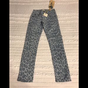 Justice leopard print jeans